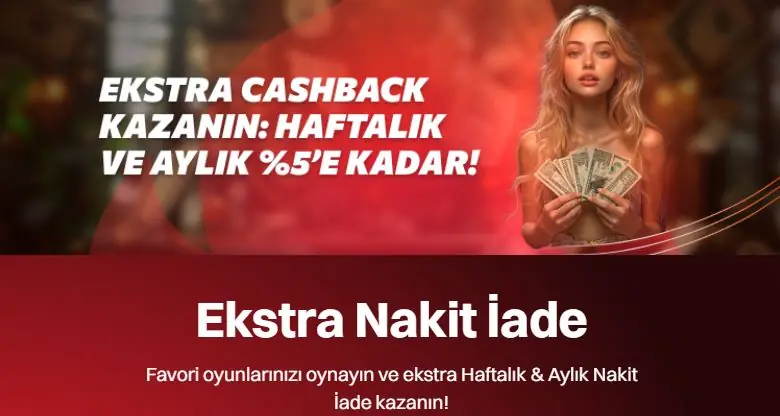 Alev Casino'nun nakit iadesi sistemi