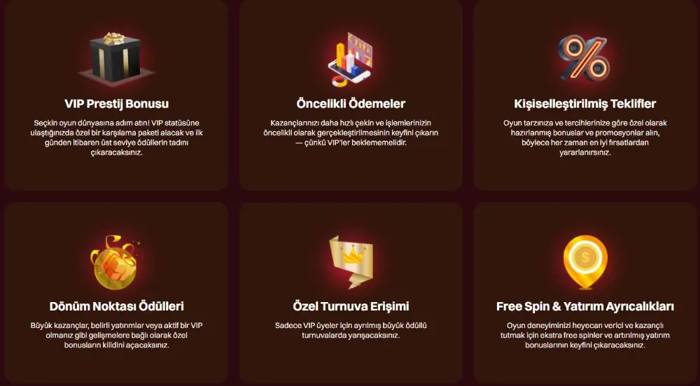 VIP oyuncular için sadakat programları